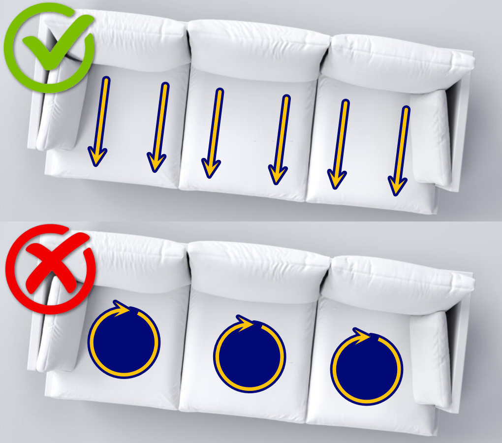 Pranie kanapy na sucho